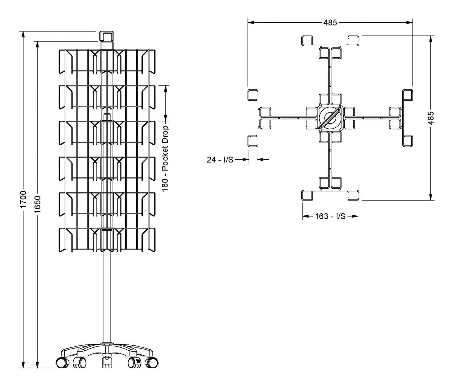 Large Compact Spinner - 72 Pockets