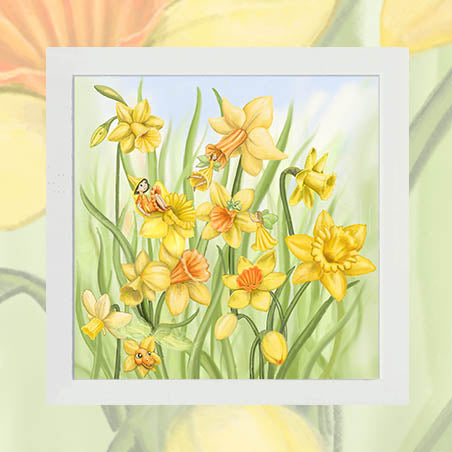 Dancing Daffodils - Unsigned Giclee Mount