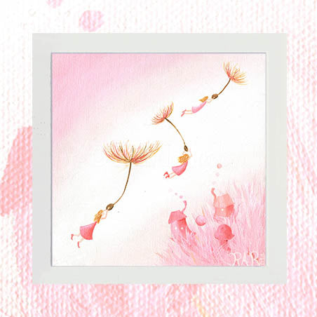 Floating Away to Fairyland - Unsigned Giclee Mount