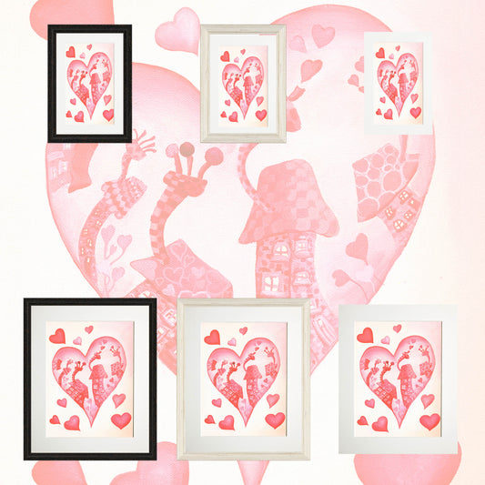 Heart Shaped Home -Giclee Print