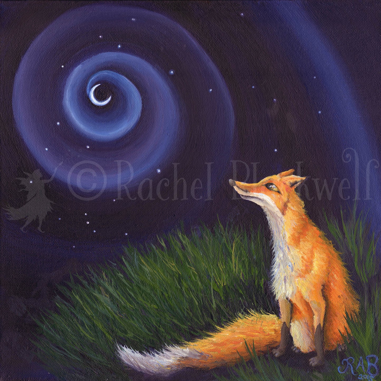 Moon Fox -Small Giclee