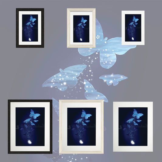 Moonshine Moths -Giclee Print