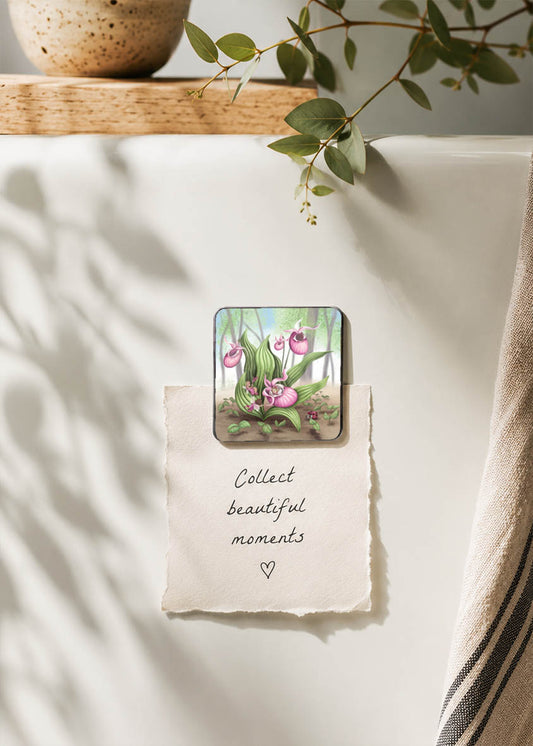 Magnetic Art - Slipper Orchid Fairies