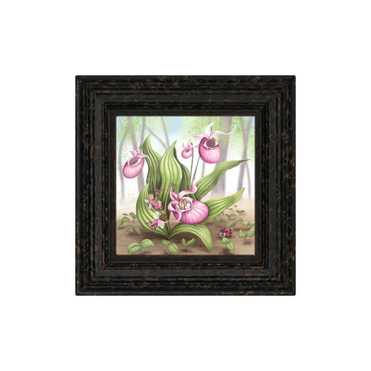 Slipper Orchid Fairies -Small Giclee