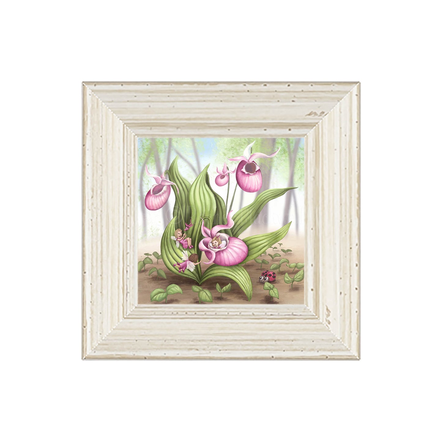 Slipper Orchid Fairies -Small Giclee