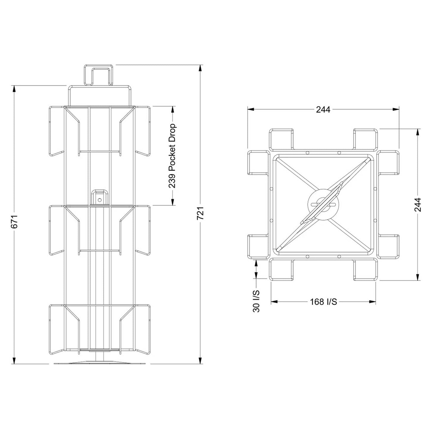 Small Spinner - 12 Pockets (Square)