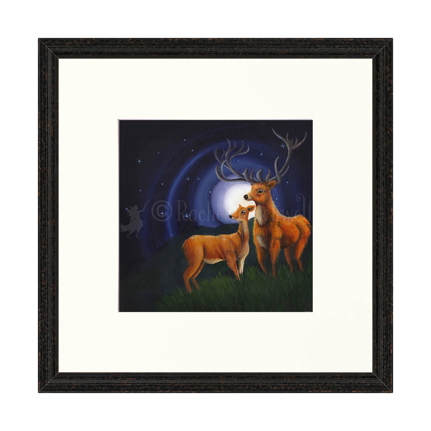 Stag and Doe -Giclee Print