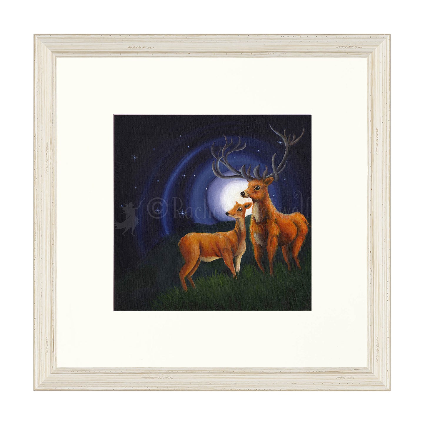 Stag and Doe -Giclee Print