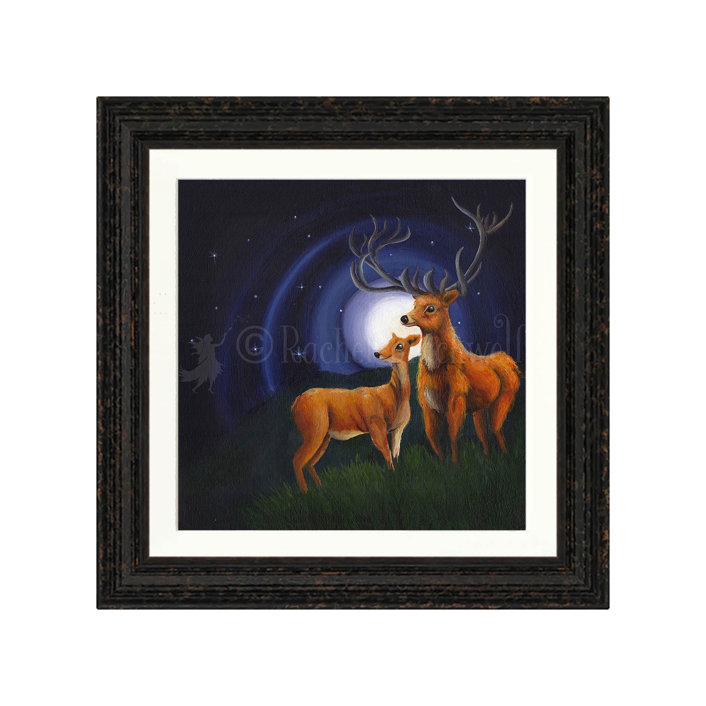 Stag and Doe -Giclee Print