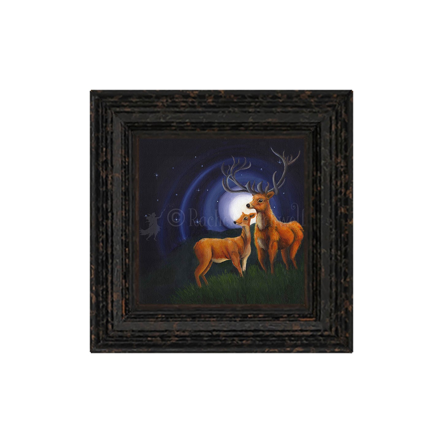 Stag and Doe -Small Giclee