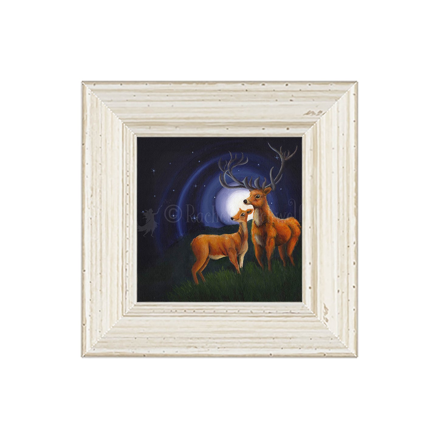 Stag and Doe -Small Giclee