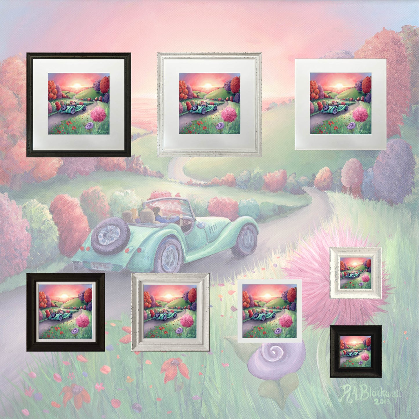 Sunset Drive -Small Giclee
