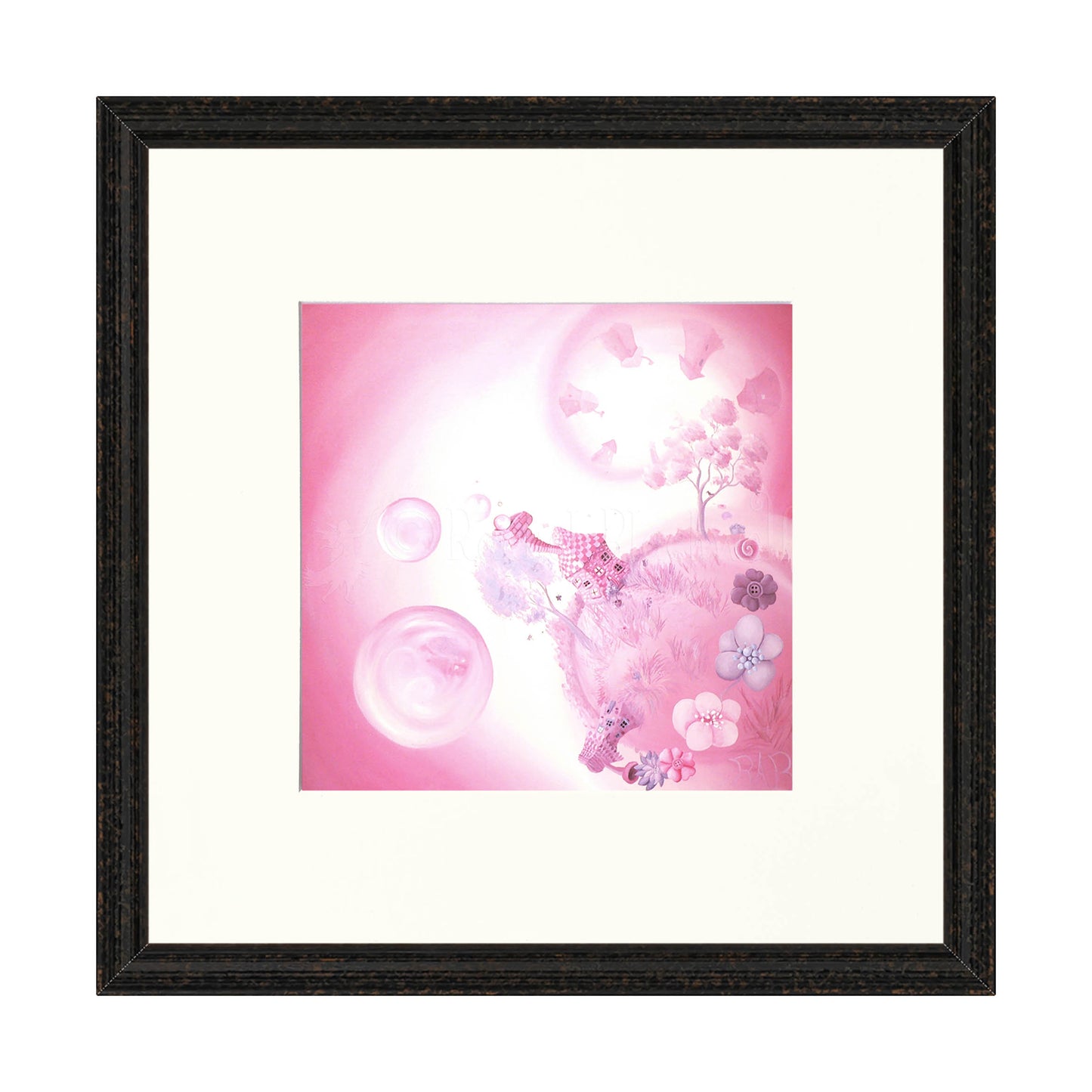 Swirly Whirly Bubble Land -Giclee Print