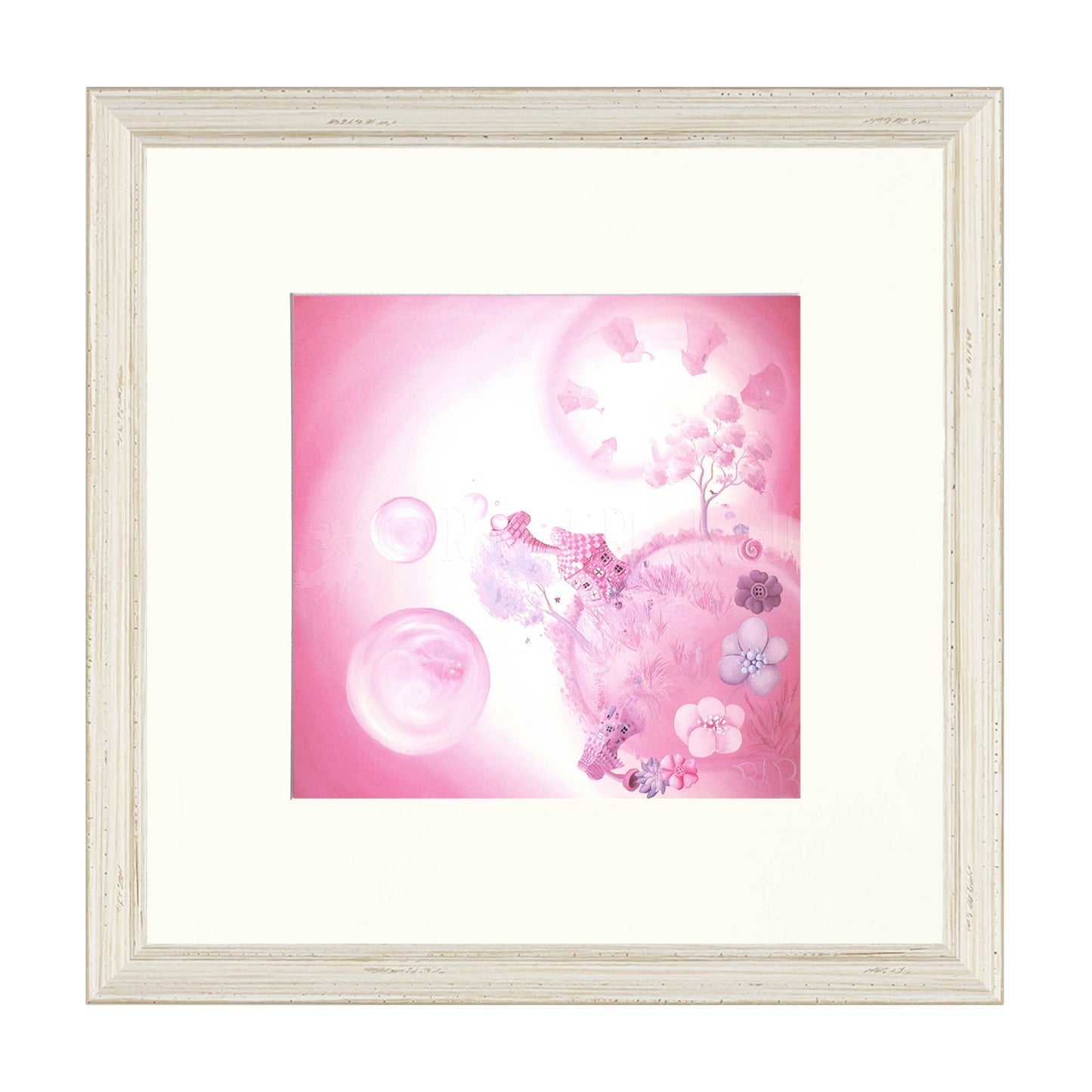 Swirly Whirly Bubble Land -Giclee Print