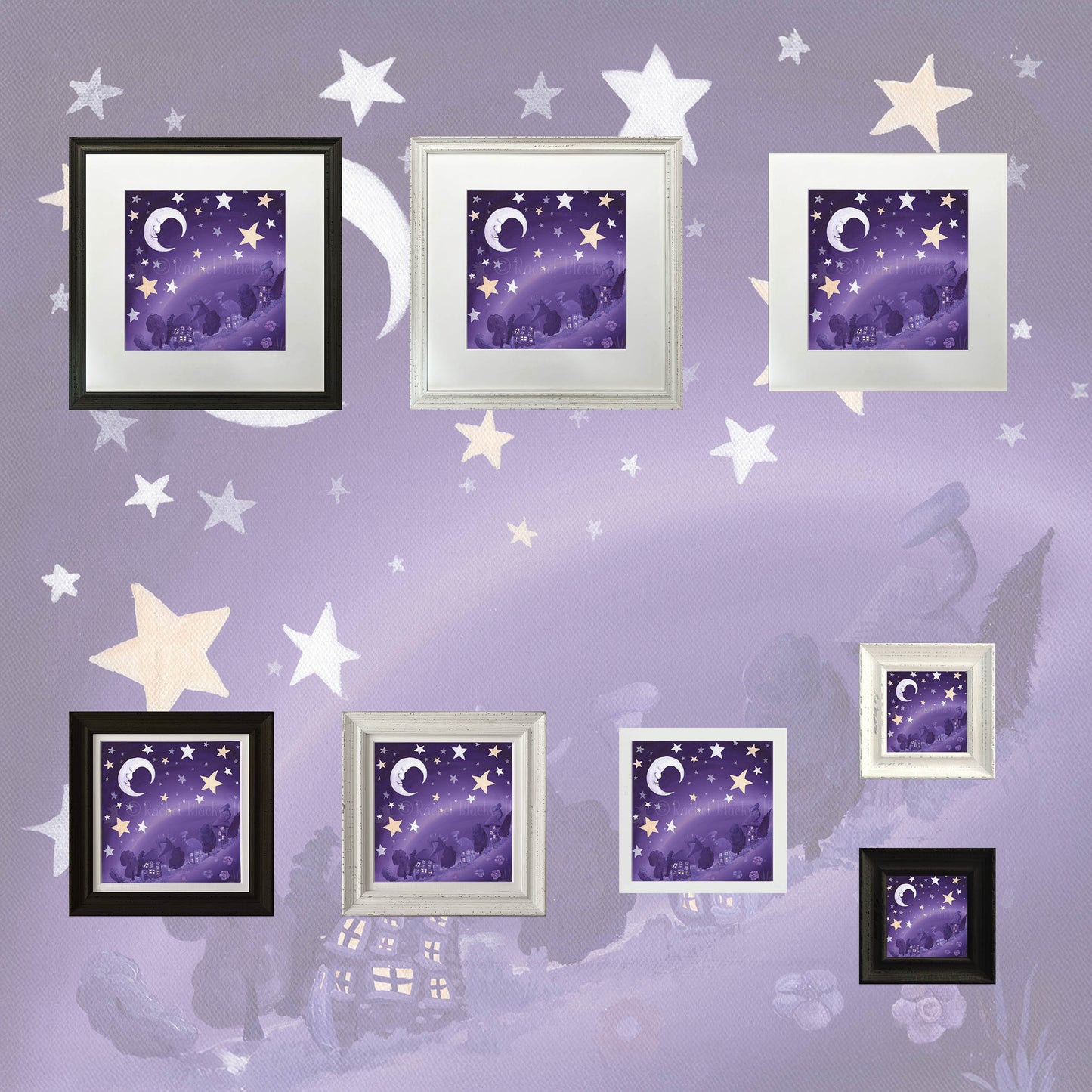 Swirly Whirly Sleepy Land -Small Giclee