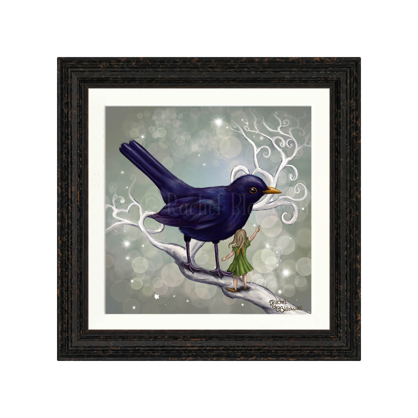 The Fairy and the Blackbird -Giclee Print