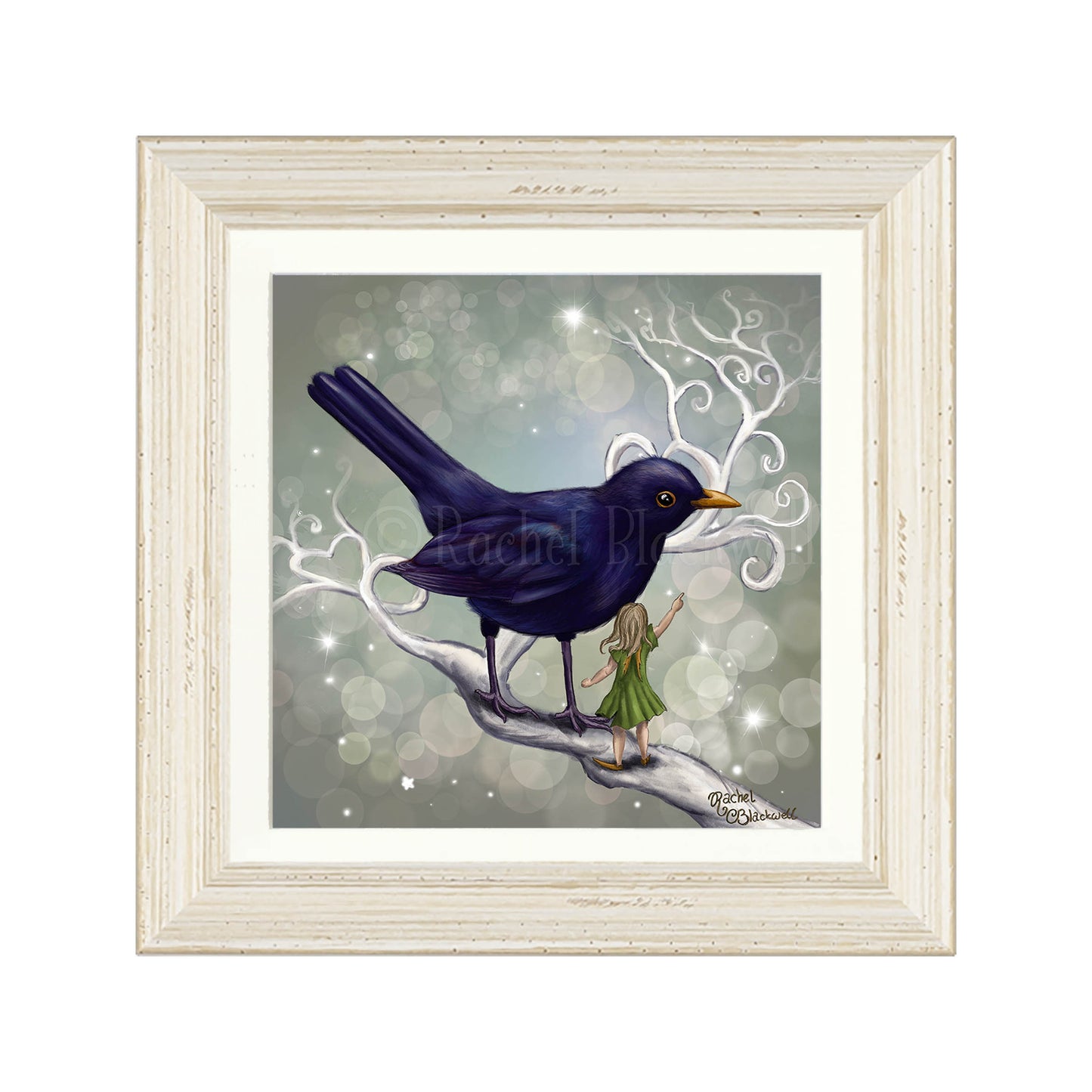 The Fairy and the Blackbird -Giclee Print