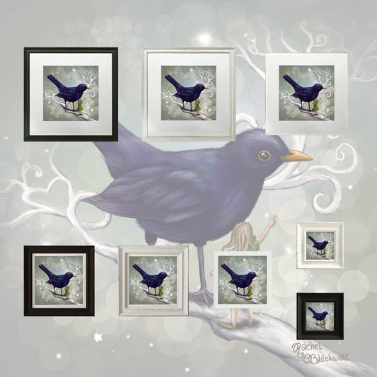 The Fairy and the Blackbird -Giclee Print