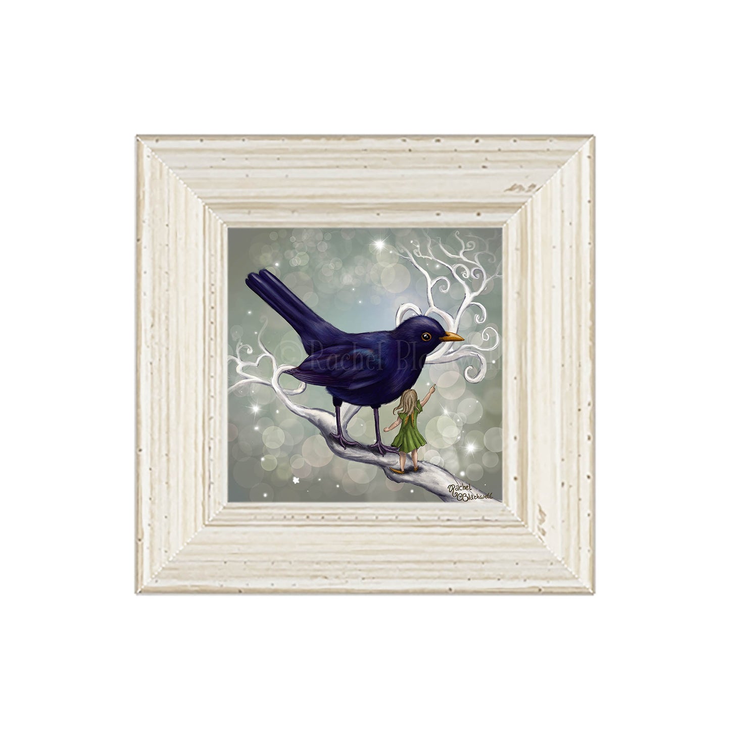 The Fairy and the Blackbird -Small Giclee