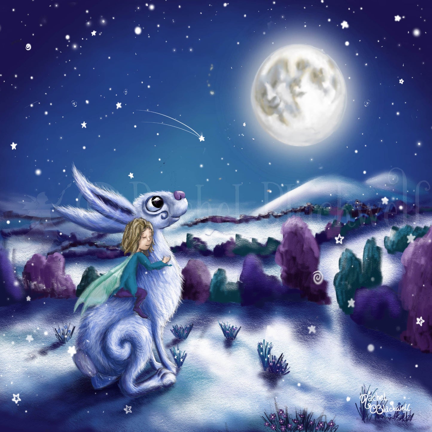The Frosty Moon -Small Giclee