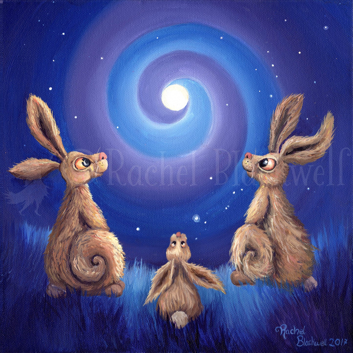 The Hare Family -Small Giclee