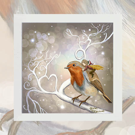 The Robin Fairy - Unsigned Giclee Mount