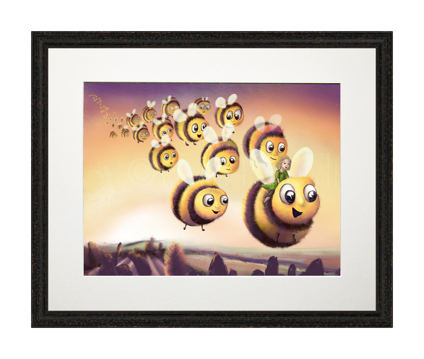 Bee Friends -Giclee Print