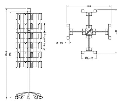 Large Compact Spinner - 72 Pockets