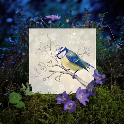 Christmas Blue Tit