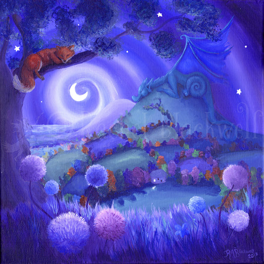Dragon Night -Giclee Print