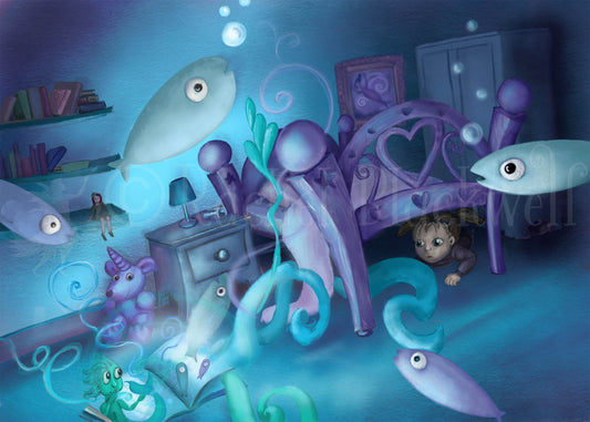 Dreaming Under the Sea -Giclee Print