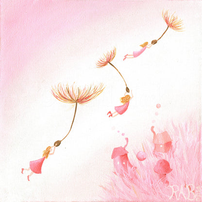 Floating Away to Fairyland -Small Giclee