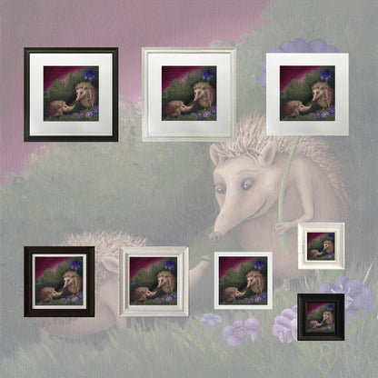 Hedgehogs -Small Giclee