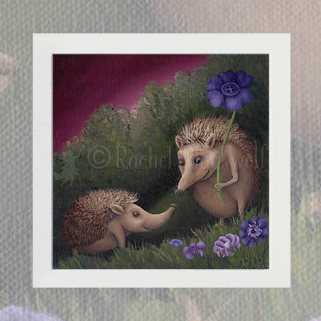 Hedgehogs - Unsigned Giclee Mount