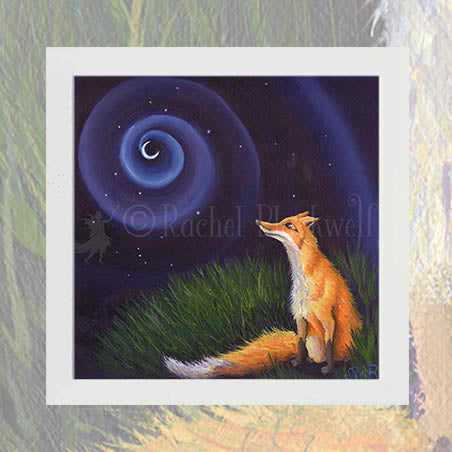 Moon Fox - Unsigned Giclee Mount