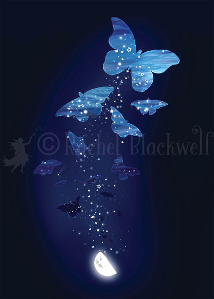 Moonshine Moths -Giclee Print