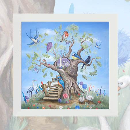 Oak Cottage  - Unsigned Giclee Mount