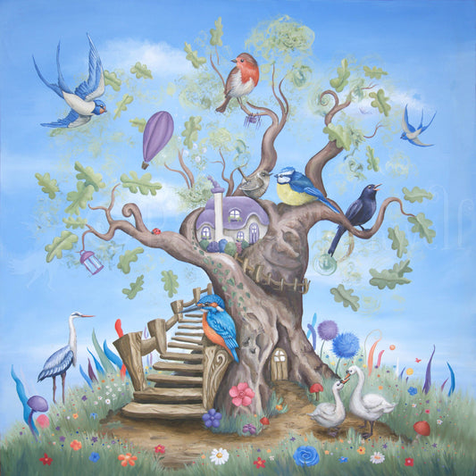 Oak Cottage  -Small Giclee