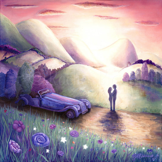 On the Road to Romance -Small Giclee