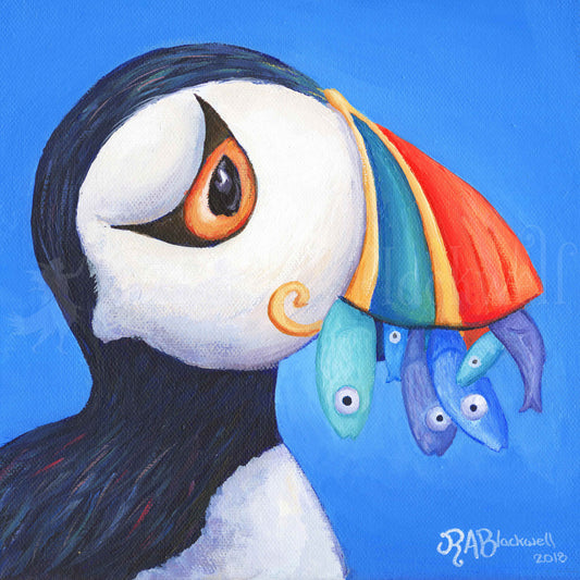 Puffin! -Small Giclee