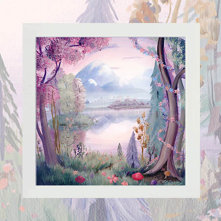 Rose Lake - Unsigned Giclee Mount
