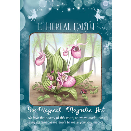 Magnetic Art - Slipper Orchid Fairies