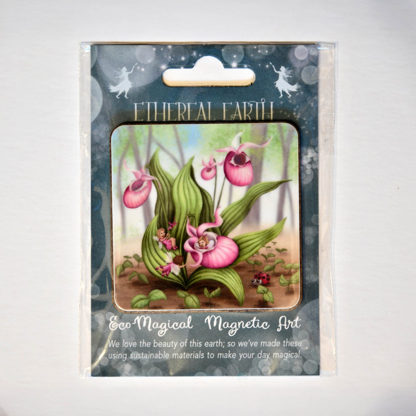 Magnetic Art - Slipper Orchid Fairies