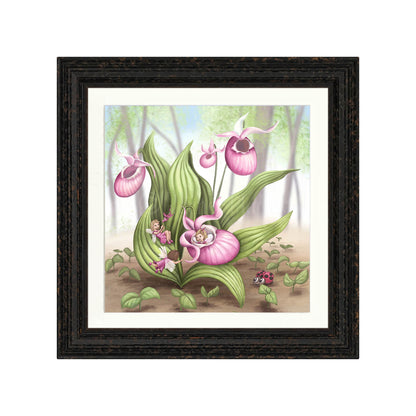 Slipper Orchid Fairies -Giclee Print