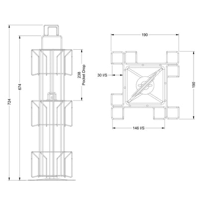 Small Spinner - 12 Pockets (Rectangle)