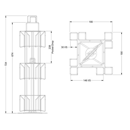 Small Spinner - 12 Pockets (Rectangle)
