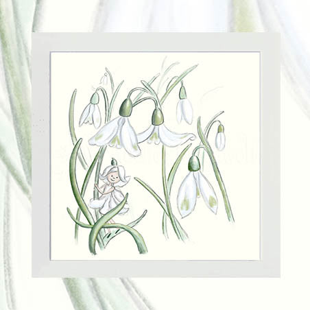 Snowdrop Fairy - Unsigned Giclee Mount