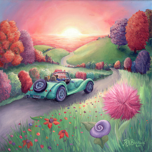 Sunset Drive -Small Giclee