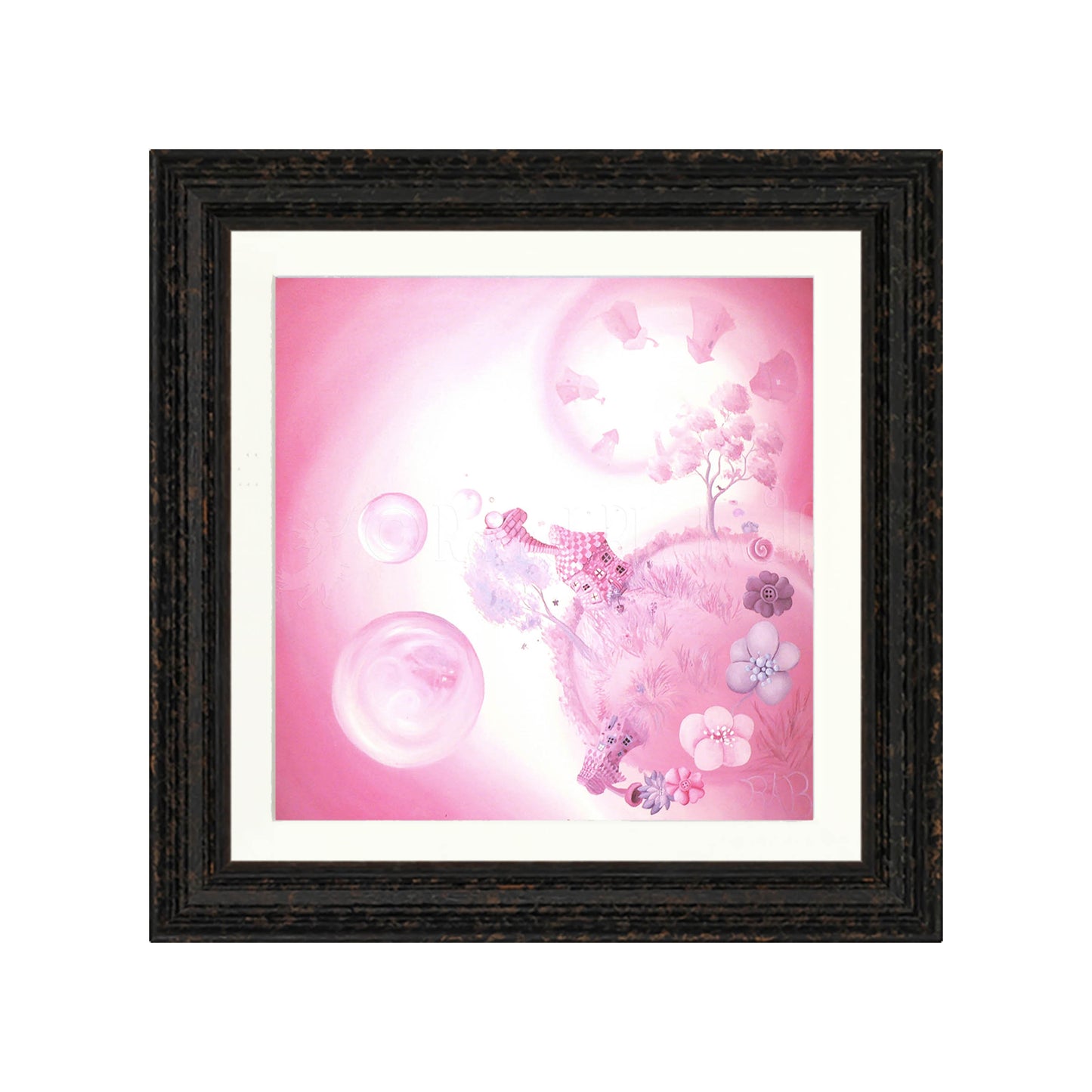 Swirly Whirly Bubble Land -Giclee Print