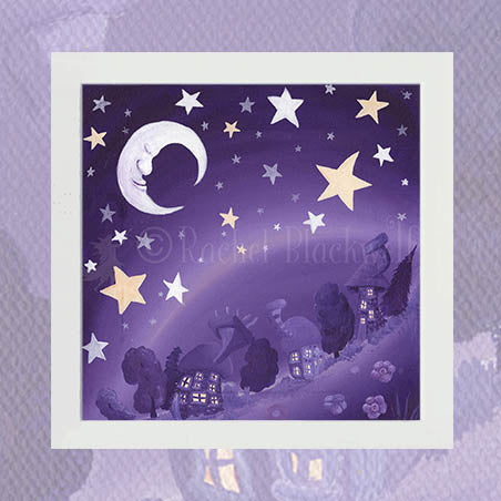 Swirly Whirly Sleepy Land - Unsigned Giclee Mount